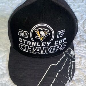 Reebok Black & Gold Stanley Cup Champs Snapback Hat